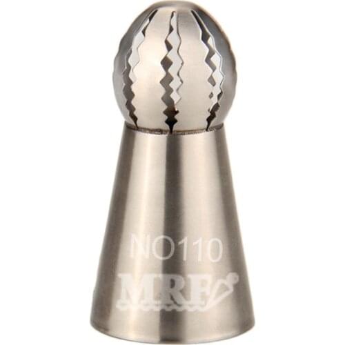 Free Shipping Stainless Steel 18/8 Russian Ball Flower Icing Nozzle Seamless Welding Piping Tips #NO110