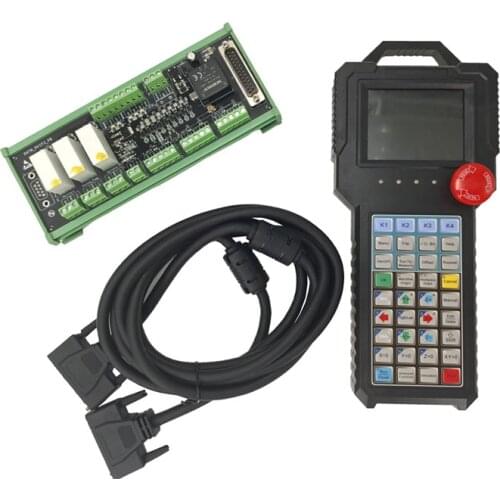 British 3-axis handheld cnc motion control system, engraving machine controller with emergency stop button, used for engraving