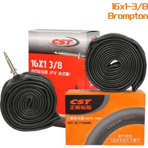 CST Inner Tube 16inch 349 Folding Bicycle 16x1-3/8 Presta Schrader Extend Valve 48mm 60mm For Brompton