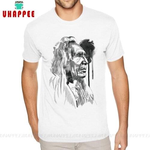 Indian Chief Photo Tee Shirt S-6XL Boy Natural Cotton Tee Shirts