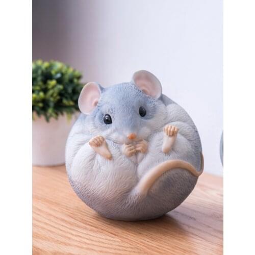 PIGGY BANK HOME RESIN MOUSE MONEY BOX CRAFTS PIGGY BANK RAT CASH BOX COIN BANK MONEYBOX COIN BOX