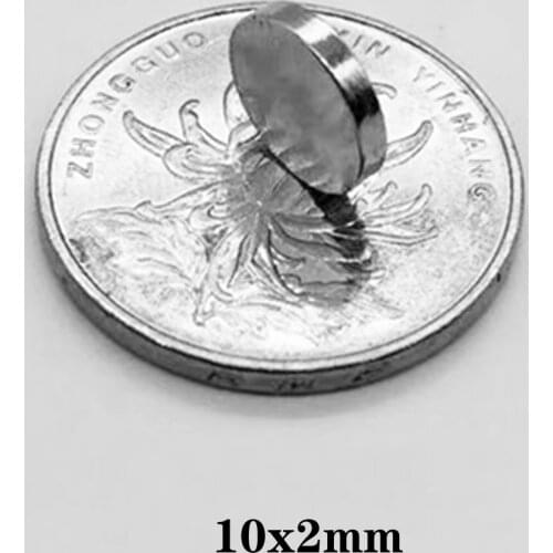20~400pcs 10x2 mm Round Powerful Magnet Fridge Bulk Sheet Neodymium Disc Magnet 10x2mm Permanent NdFeB Strong Magnets 10*2 mm