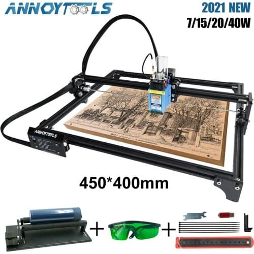 Laser Engraving Cutting Machine With 32-Bit Motherboard Rotary Rotate7w 15w 20w 40W Laser Printer DIY CNC Router Laser Engraver