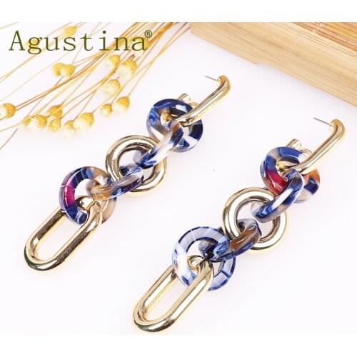Agustina Fashion Earrings Jewelry Girls Drop Earrings For Women Punk Long Earrings Bohemian Pendientes Earring Stud Earings Boho