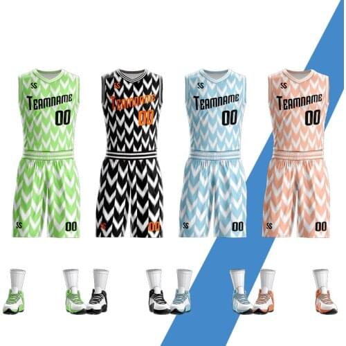 Wholesale Men basketball jerseys sets shirts shorts basketball clothing Youth Training pants Suit DIY Custom Name Number