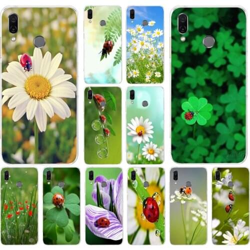 23AS leaf ladybug daisy Soft Silicone Tpu Cover phone Case for huawei Honor 8 8a Prime 8s 8x 8 lite 9 9x 9 lite 10 10i 10 lite