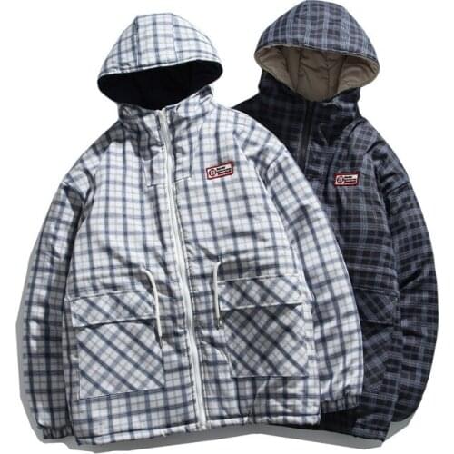 Hooded lad couple Korean version of winter loose 2020 new cotton mens Hong Kong style youth coat
