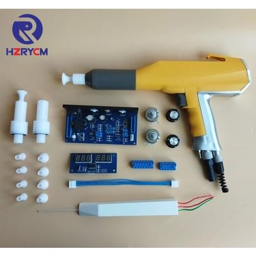 Whole Complete Manual Electrostatic Powder Coating Gun Kit Including Spray Gun shell Cascade And Powder Coating Machine PCB
