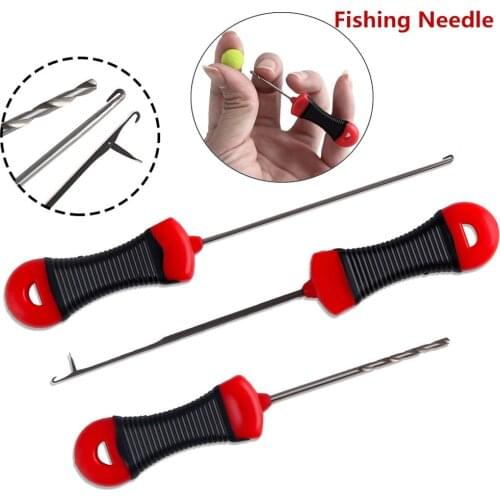 Fishing Needle Portable Splicing Making Tools Rigs Loading Fishing Tools Needle Pellet Bait Drill Baiting Needle