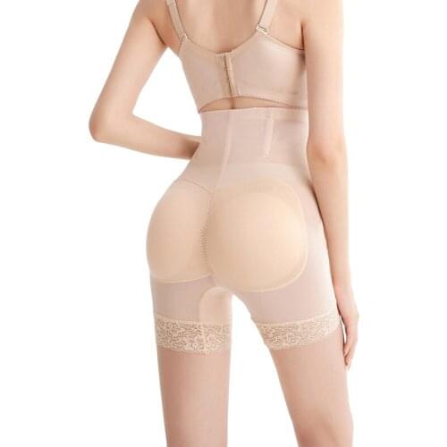 Mesh High-waist Breathable Padded Buttocks Panties Fake Buttocks Beautiful Buttocks Shaping Pants Bottoming Panties Waist Shaper