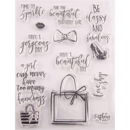 Silicone Clear Stamps CUTTING DIES For Scrapbooking letter STENSICLS DIY PAPER Album Cards MAKING Transparent RUBBER Stamp