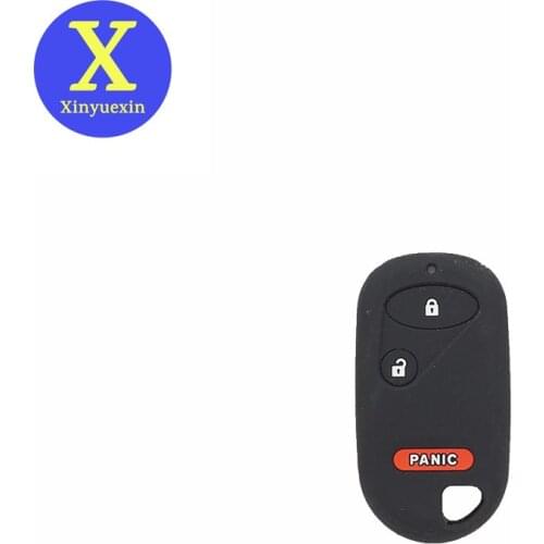 Xinyuexin Silicone Car Key Cover Case For Honda Civic Element Accord CR-V Insight Pilot Remote Key Jacket Car-stying