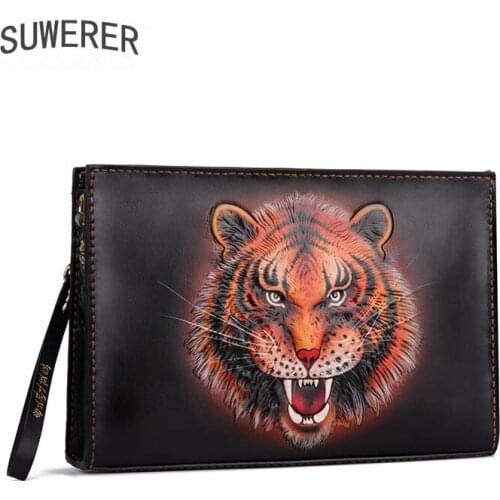 New Men Bag high quality Genuine Leather shoulder bag famous brand designer Cowhide carved bag luxury men crossbody bags