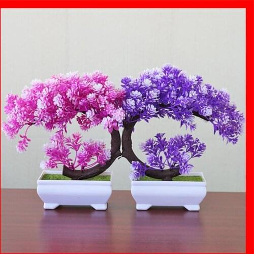 Grass ball Artificial Plants Home decoration bonsai artificial Small tree fortune tree Floral decorative Fake flower pot FZ148