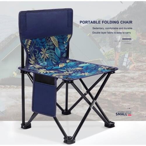 Outdoor Portable Fishing Chair Fishing Leisure Folding Seat Folding Chair Outing Camping Picnic BBQ Garden Hiking Stool