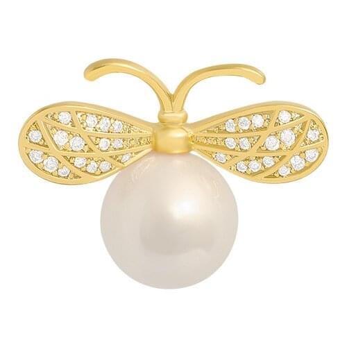 Vintage Insect Brooch For Womens Cute Gold Bee Pin Jewelry Party Office Clothes Scarf Buckle Garment Accessories Brooches Gift