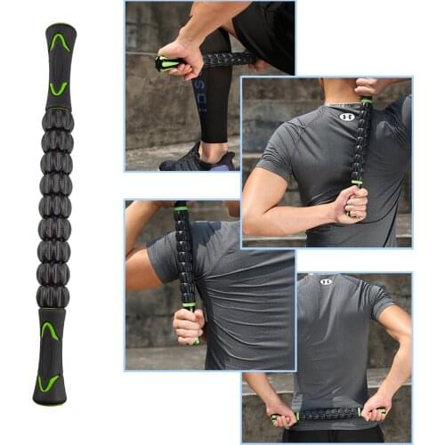 3D Muscle Roller Stick Leg Back Relax Yoga Muscle Massage Roller Stick Myofascial Trigger Point Release Therapy Physio Exercise