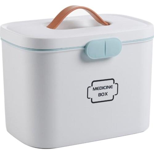 First Aid Kit Box Family Medication Box Portable First Aid Box Organizer Multi-layer Medicine Box Nordic Home Medicine Cabinet