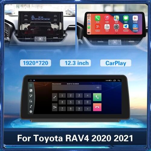 Car radio 128GB Android For Toyota RAV4 2020 2021 Car GPS Navigation Multimedia Video Player HD screen head unit Auto stereo