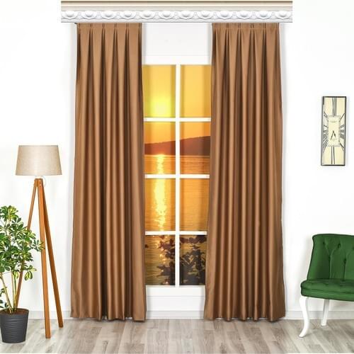 Beshome Collection Blackout Single Wing Backdrop Curtain Straight Seam