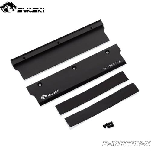 BYKSKI Full Metal Radiator Cover use for RAM Radiator Color Black Cover for Liquid Cooling System Heat Dissipation Cover 1pcs