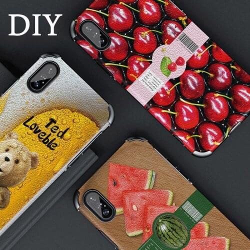 Custom Leather Texture Phone Case For iPhone 6 5 5S 11 XR XS Max 8 7 Plus Back Cover for iPhone SE 2020 Design Photo Name Case