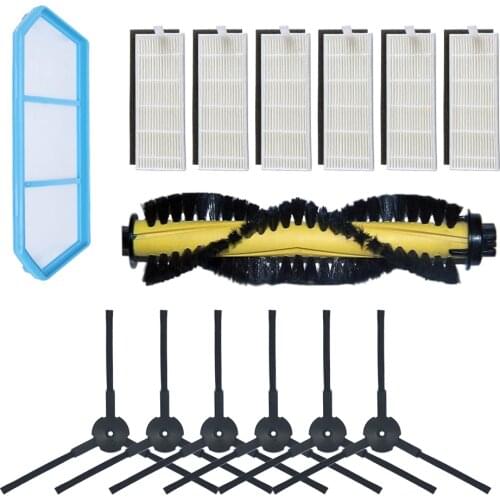 Robot Vacuum Cleaner Accessories Brush Hepa Filter Replacement Kit for ILIFE A4 Chuwi Ilife A4s A40 Main Brush Filter Side Brush