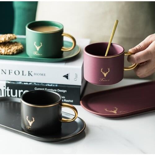 DEUAMO Coffee Cups And Saucers