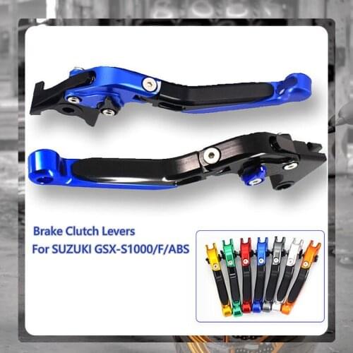 For SUZUKI GSX-S1000 GSX-S1000F GSX-S1000 ABS 2015 2016 2017 Motorcycle Accessories Folding Extendable Brake Clutch Levers