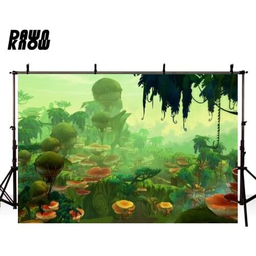DAWNKNOW Cartoon Fairy Tale Forest Photography Background Backdrop Children Wedding Birthday Party Decoration Photo Studio