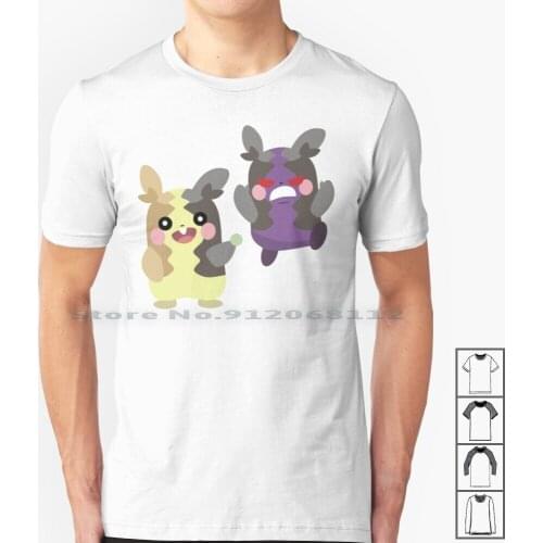 Dark & Electric Morpeko T Shirt 100% Cotton Sword Shield Electric Type Dark Type Two Sided Switch Galar Region Creative