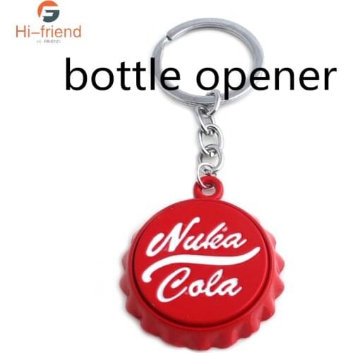 Hot Game Fallouts Nuka Keychain Cola Bottle Opener High Quality Metal Car Pendant Key Ring For Women Men Trends Gift Jewelry