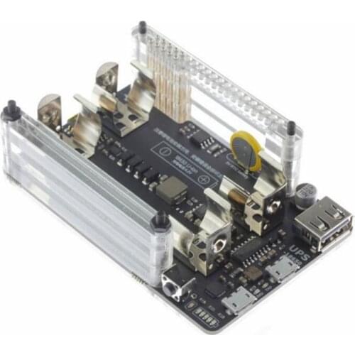 HOT-UPS 18650 Lite UPS Power HAT Board with Battery Electricity Detection for Raspberry Pi 4B 3B+ 3B