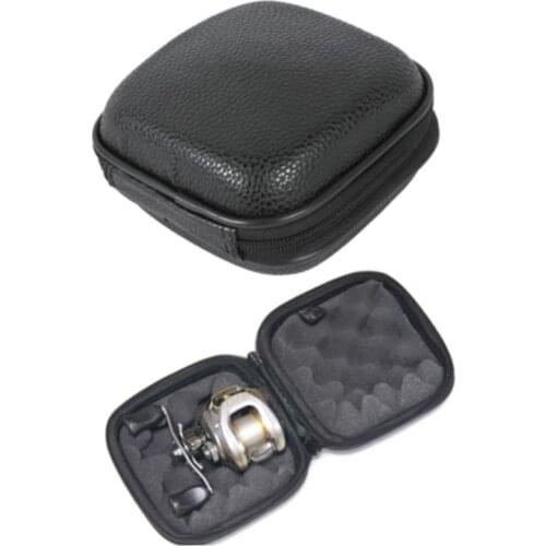 Multifunction 1Pc Fishing Wheel Holder Box Package Fishing Reel Sponge Hard Case Pouch Bag Fly Spinning Tackle Tool Accessories