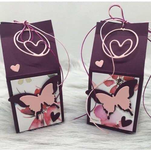 Heart Tag Set Metal Cutting Dies diy Scrapbooking Photo Album Decorative Embossing PaperCard Crafts Die 20210