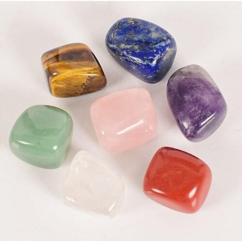 Irregular natural crystal yoga energy seven chakra stone