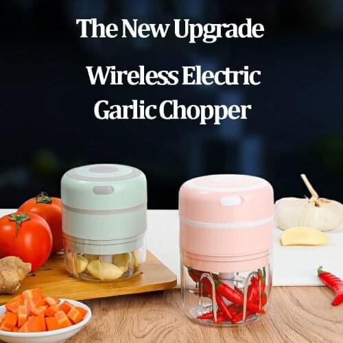 Newest Upgrade 250ml Electric Chopper For Vegetable Food Garlic Onion Meat Crusher USB Charging Mincer kitchen Accessories Tools