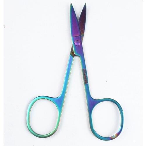 1PC Eyebrow Trimmer Scissors Colorful Stainless Steel Fake eyelashes Eyebrow Shaver Knife Hair Removal Cutter Beauty Makeup Tool