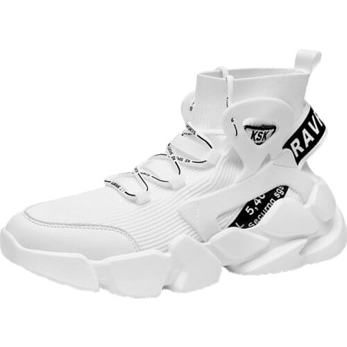 Casual Comfortable Mens Sneakers Wear-Resistant Non-Slip Sports Shoes Breathable Refreshing Running Footwear Elastic Socks Boot