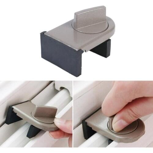 Locks on Window Mobile Window Insurance Lock Adjustable Security Door Latch Anti-theft Protection Lock Sliding Door Sash Stopper