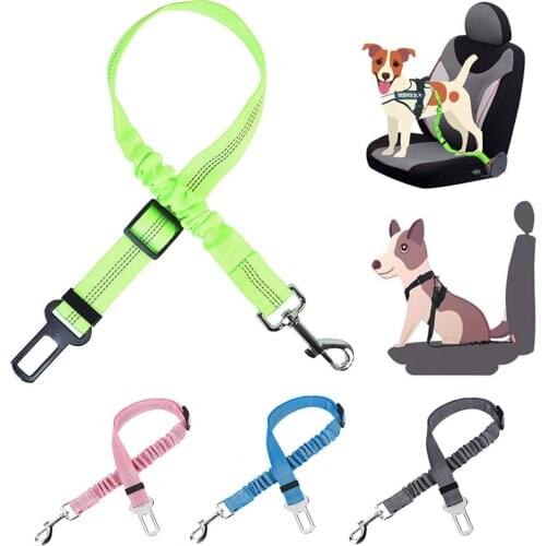 Retractable Dog Car Seatbelts Adjustable Pet Seat Belt for Vehicle Nylon Pet Safety Seat Belts Car Harness for Cat Dogs Supplies