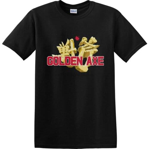 Golden Axe Shirt Side Scroll Action Retro 90s Games Black T-shirt S-2XL