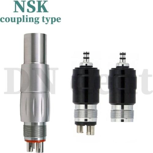 Dental Quick Coupler Swivel Coupling Adaptor 4 Hole Fit NSK LED High Speed Handpiece