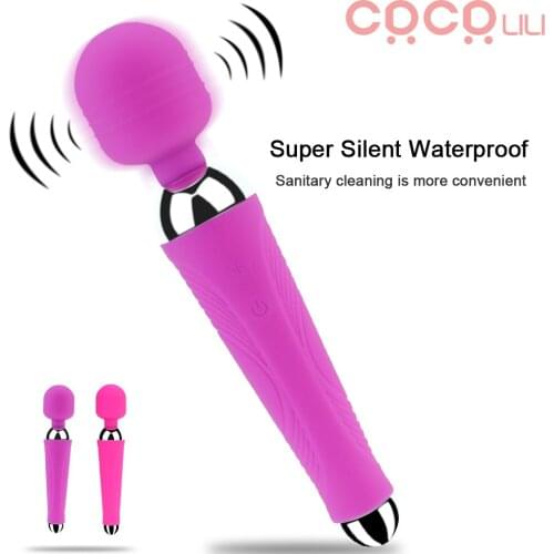 Magic Wand Vibrator for Woman Sex Products AV Vibrators USB Rechargeable Sex Toys for Woman Clitoral Vibrator Female Masturbator