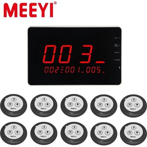 W611-G10C Guest Service Calling Button Wireless Counter Display Receiver