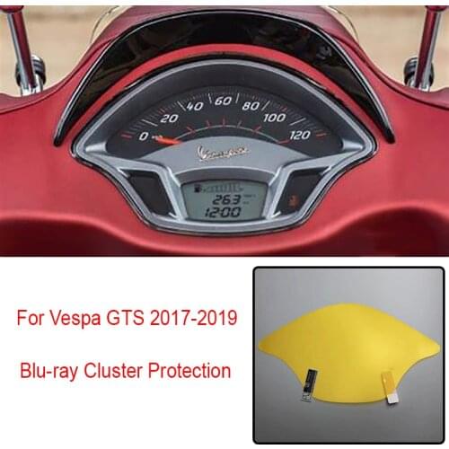 For Vespa GTS 2017 2018 2019 Motorcycle Cluster Scratch Protection Film Anti Blue Light Blu-ray Protector Film
