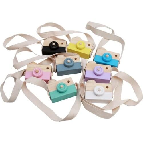 1Pcs Wooden Camera Toys Cute Creative Home Ornament Decoration Children Photography Prop Toys Nice Gift Kids Camera Toys