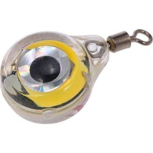 3/5 Pcs Mini Fishing Lure Light With Button Battery Inside Waterproof And Anti-Pressure 2.6x1.5 CM Night Fishing LED Lure Light