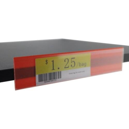 4.3cm Extrusion Molding Supergrip Label Holder Data Strip for Wood Shelf Channel