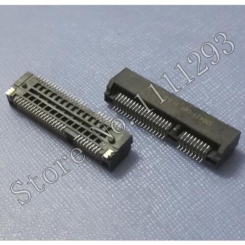 5pcs/lot Mini PCI-E 52P , 0.8mm , 5.2H SMT Connector for Asus etc Laptop